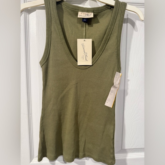 Universal Thread Olive and Brown Striped Tank Tops - Picture 8 of 13